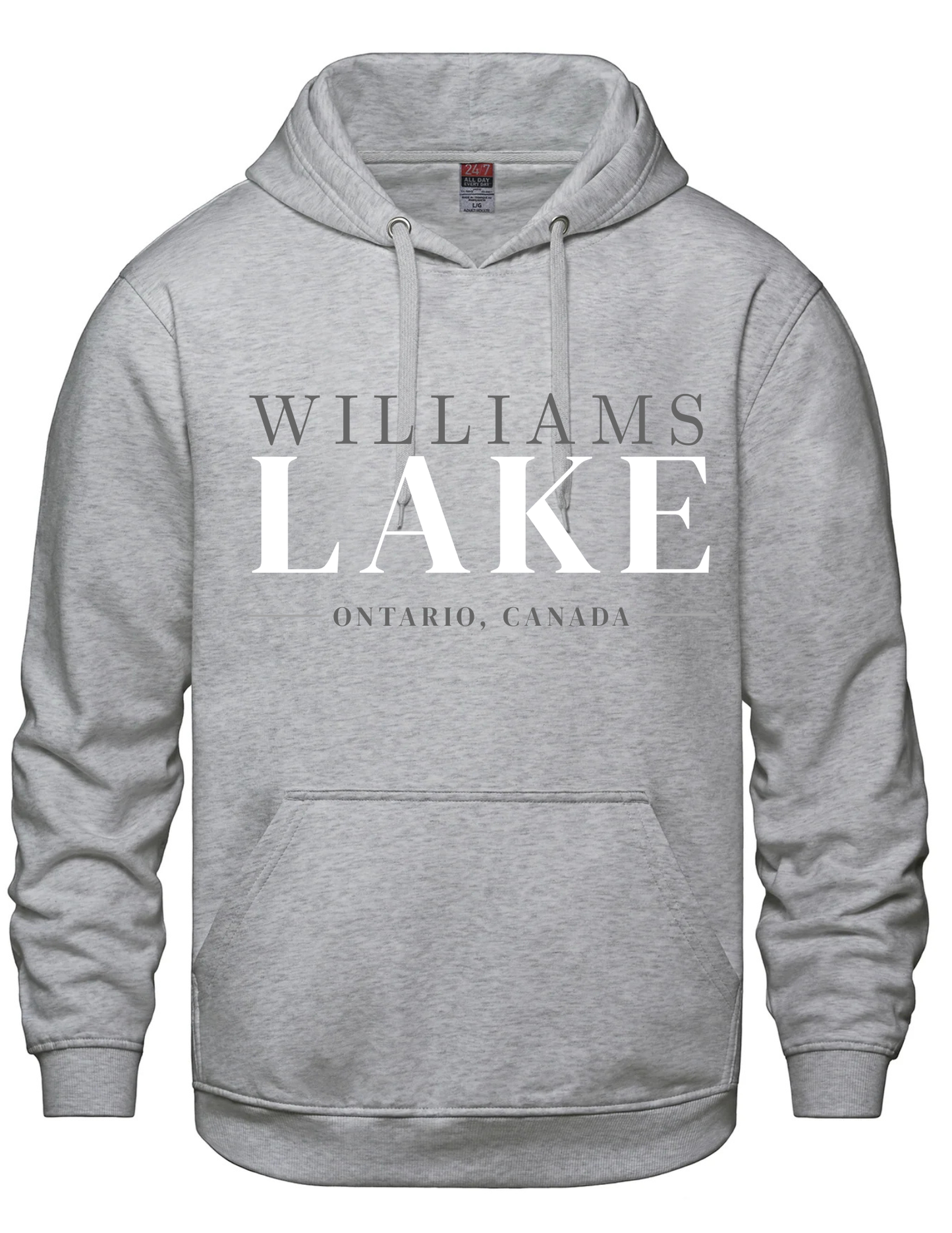 Hooded Printed Sweatshirt- Williams Lake