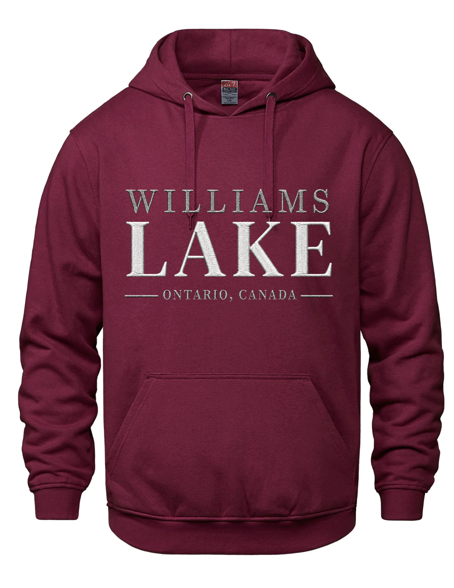 Embroidered Hooded Sweatshirt- Williams Lake