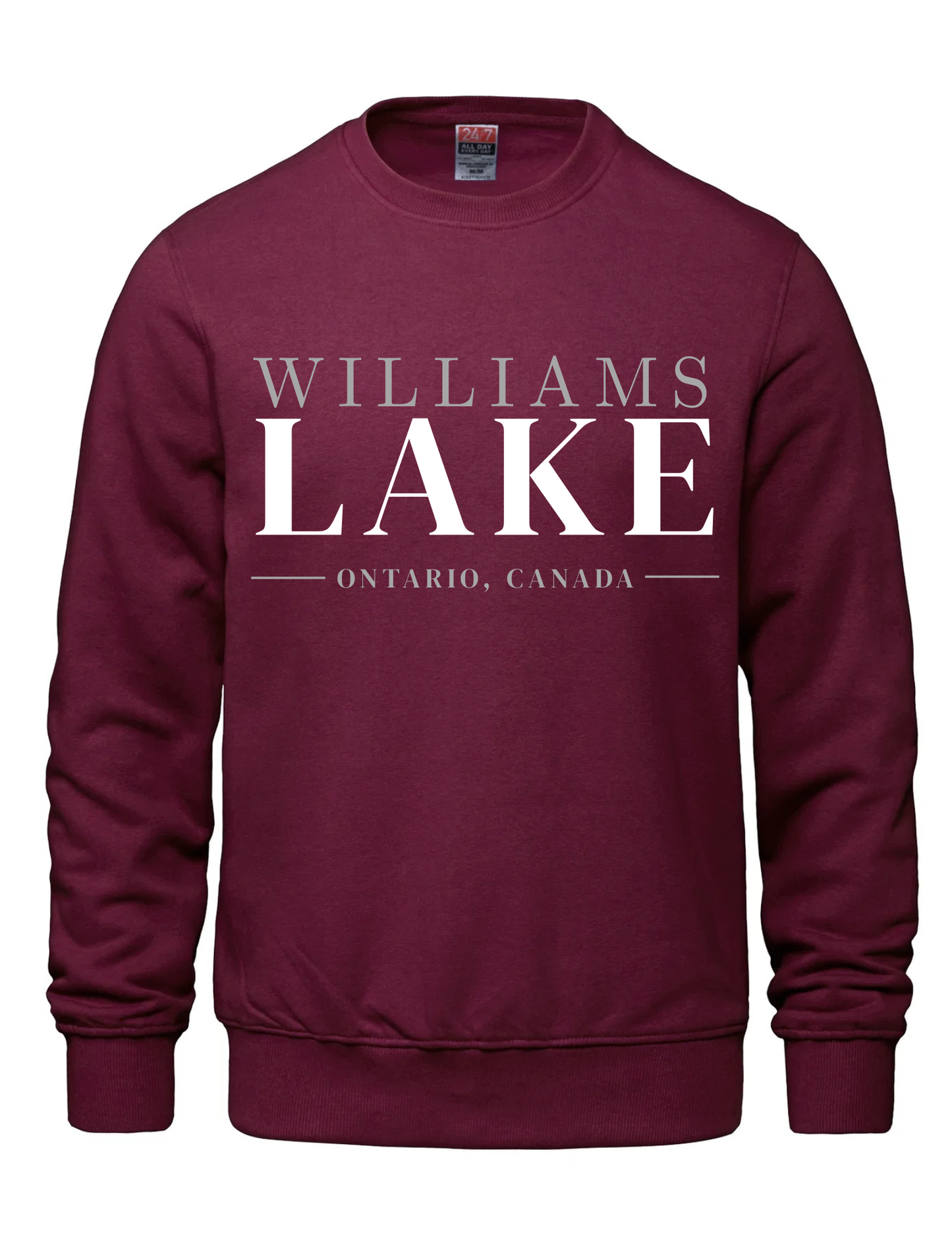 Printed Crewneck Sweater- Williams Lake