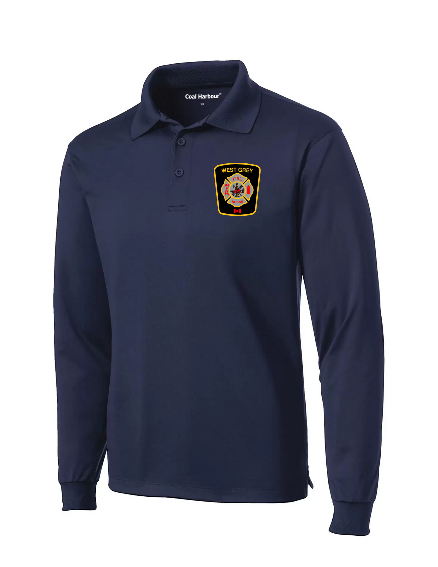 Golf Polo Long Sleeve - West Grey Fire